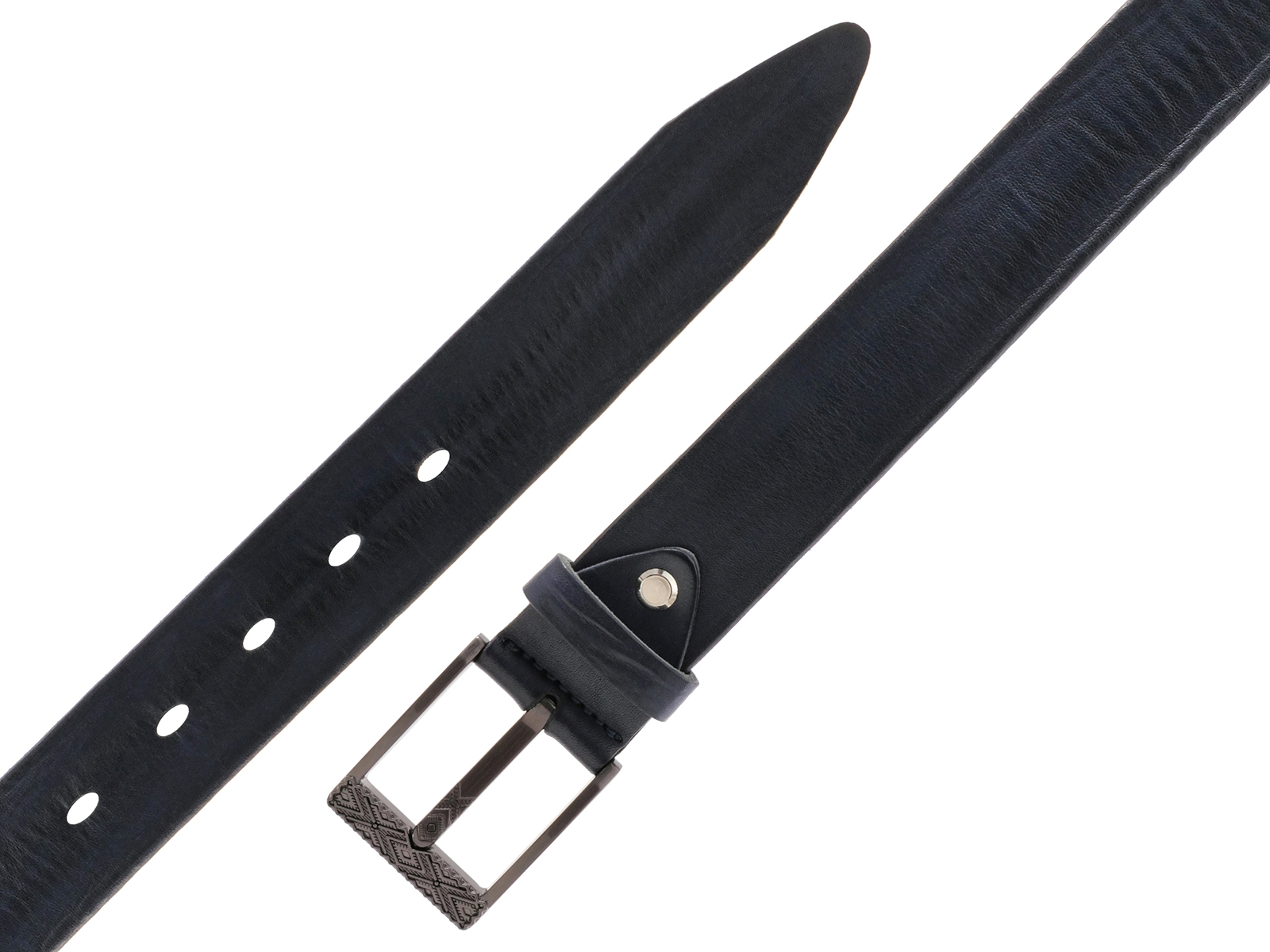 Кожаный синий женский джинсовый ремень B35-2048